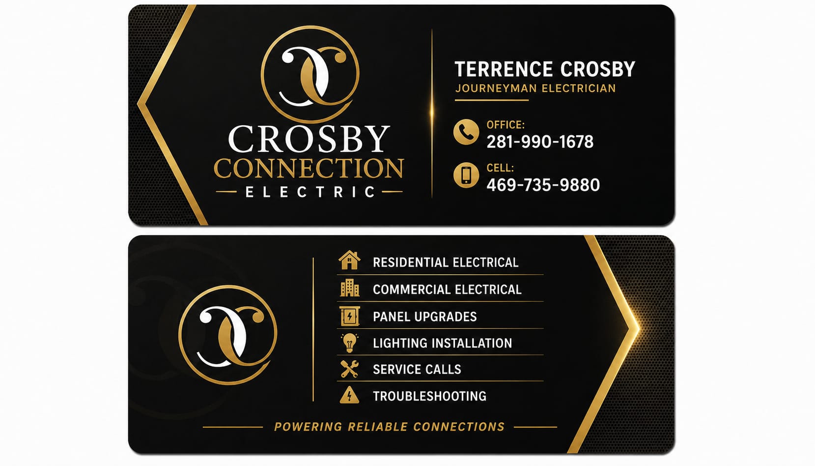 Crosby Connection business card listing services