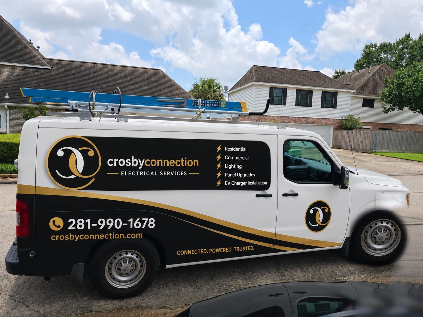 Crosby Connection Electrical service van