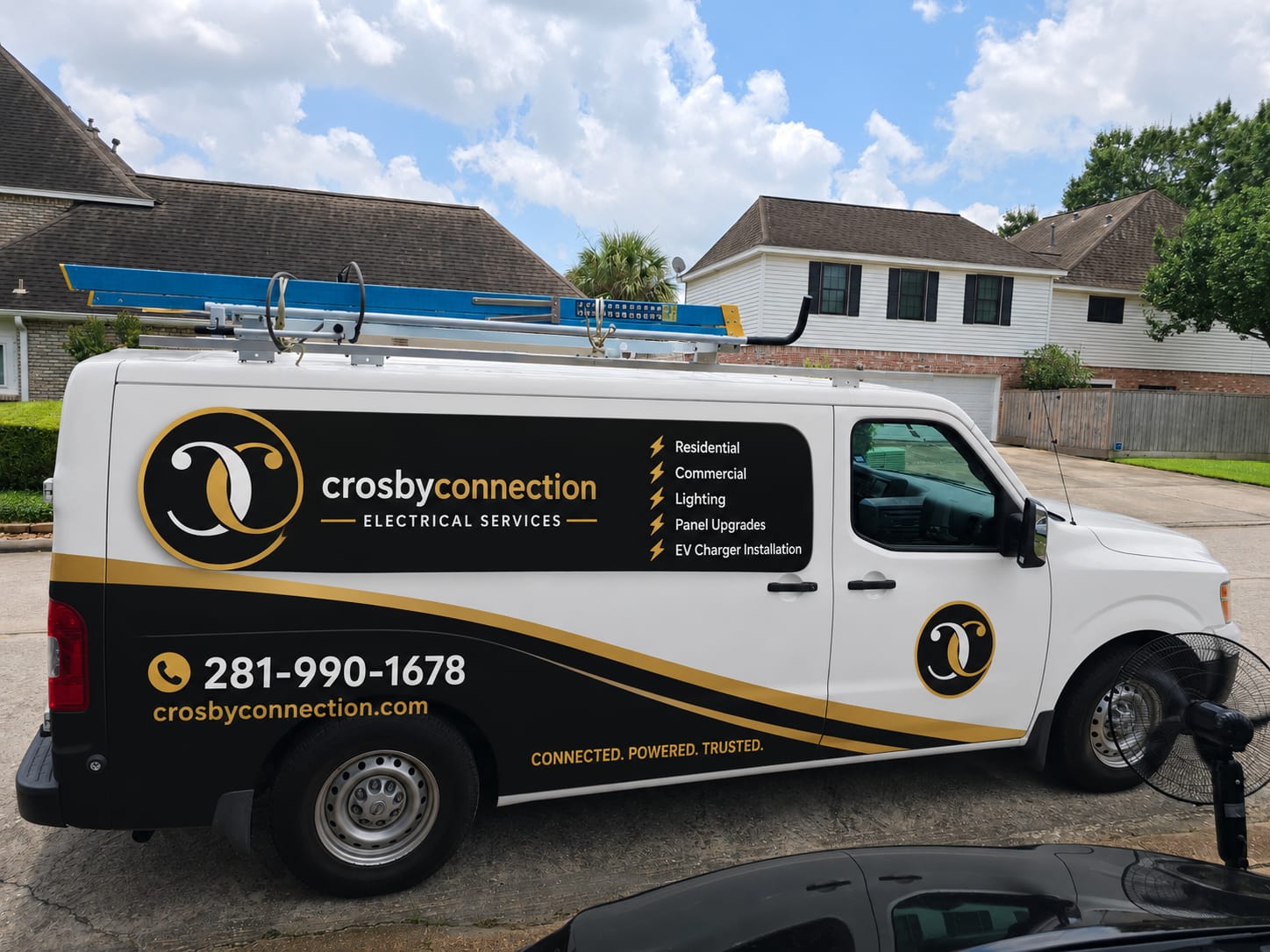 Crosby Connection Electrical service van